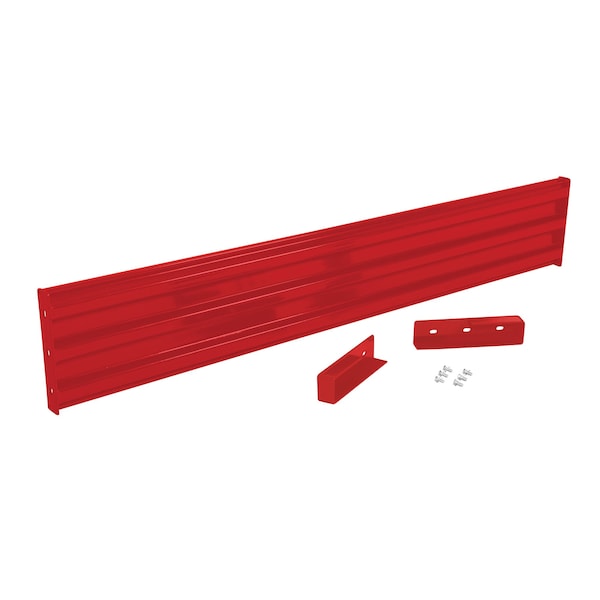 Drop-In Style Guard Rail 9 Ft Red